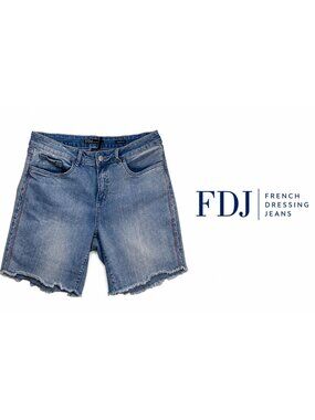 FDJ French Dressing Olivia Denim Shorts Light Wash ~ Size 12